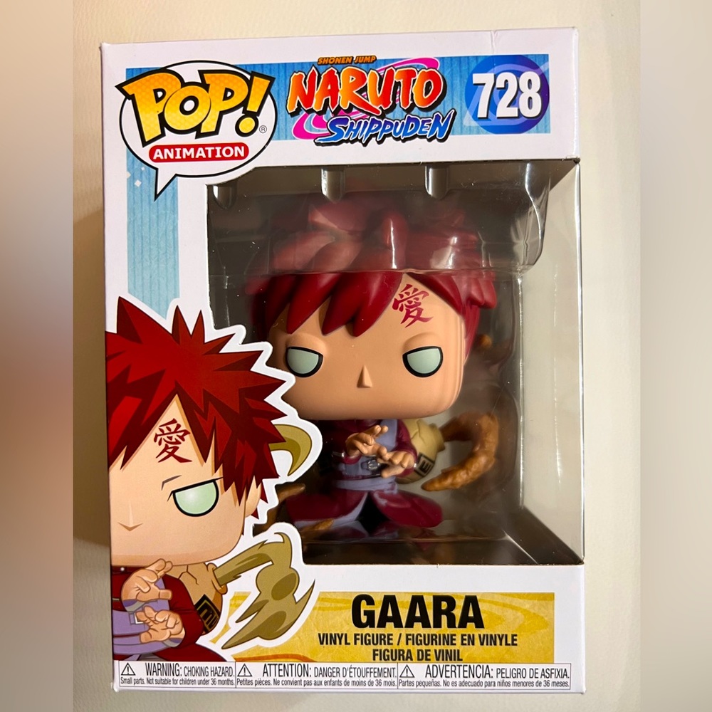 Funko Pop Animation: Naruto Shippuden 728 Metallic Gaara Vinyl Figure, New.
